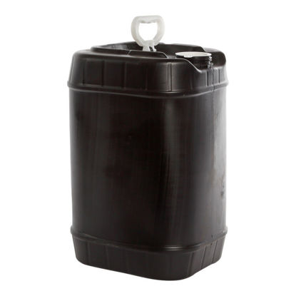 Picture of 6 Gallon Black HDPE Square Tight Head, 70 mm Dust Cap, UN Rated