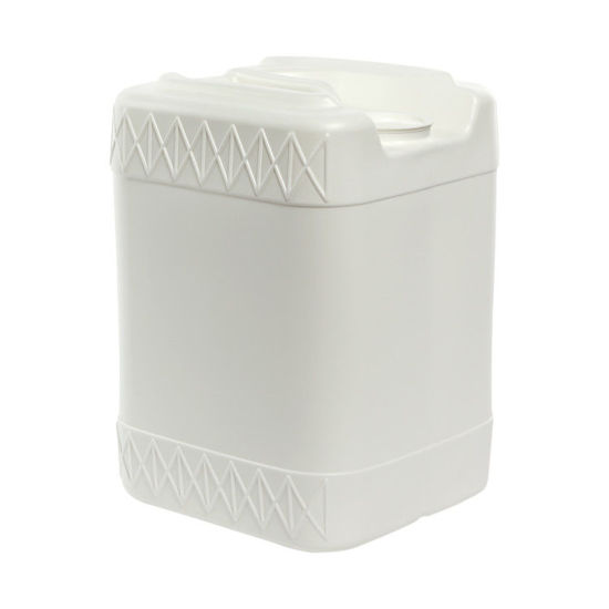 Picture of 20 liter White HDPE Square Tight Head, 63 mm Dust Cap & No Vent Stem, UN Rated