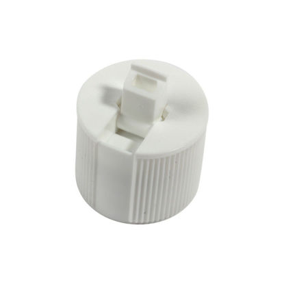 Picture of 28-410 White PP Flip Top Cap w/ PS 326 Heat Seal U-10