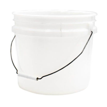 Picture of 3.5 GALLON NATURAL HDPE OPEN HEAD PAIL