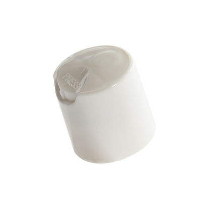 Picture of 24-410 White PP Smooth Top, Smooth Sides Cap w/ ISCT U5 for PET