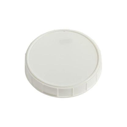 Picture of 120-400 White PP Matte Top, Ribbed Sides Cap (Unlined)