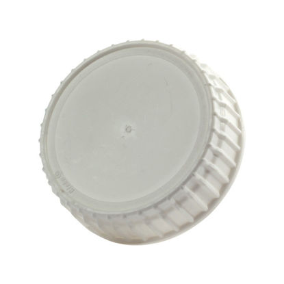 Picture of 63 mm White PP Screw Cap w/ FS 1-19 .035 mm Pulp, 2 Piece Heat Seal Liner