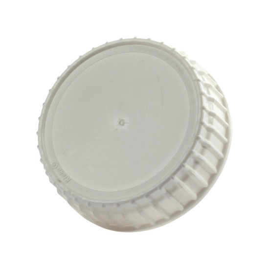 Picture of 63 mm White PP Screw Cap w/ FS 1-19 .035 mm Pulp, 2 Piece Heat Seal Liner