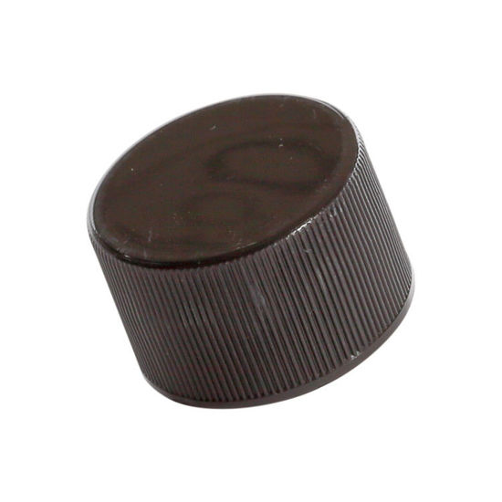 Picture of 28-410 Black PP Smooth Top, Ribbed Sides Cap with F217 & PS22 .020 mm Plain Liner
