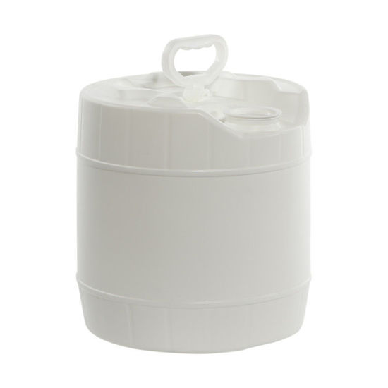 Picture of 3.5 Gallon White HDPE Round Tight Head, Rieke Prep w/ Dust Cap, UN Rated