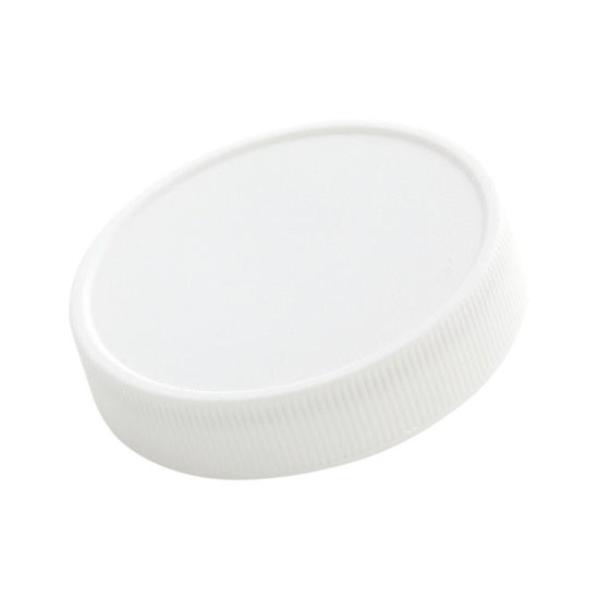 Picture of 53-400 White PP Matte Top, Ribbed Sides Cap with FSM-1.020 mm Heat Seal for PE Liner