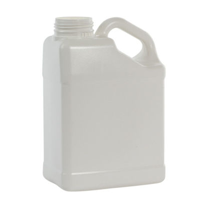 Picture of 4 liter White HDPE Slant Handle F-Style, 63 mm, 4x1, 180 Gram, 4G Pack