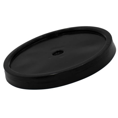 Picture of 2 GALLON BLACK COVER, HDPE, TEAR TAB