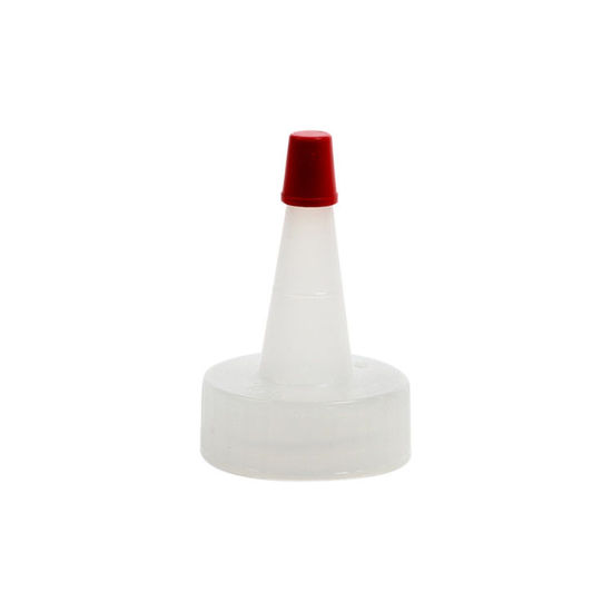 Picture of 28-400 Natural LDPE Spout Cap with Regular Red Tip