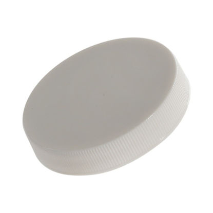 Picture of 58-400 White PP Smooth Top, Ribbed Sides Cap with P/PE Liner