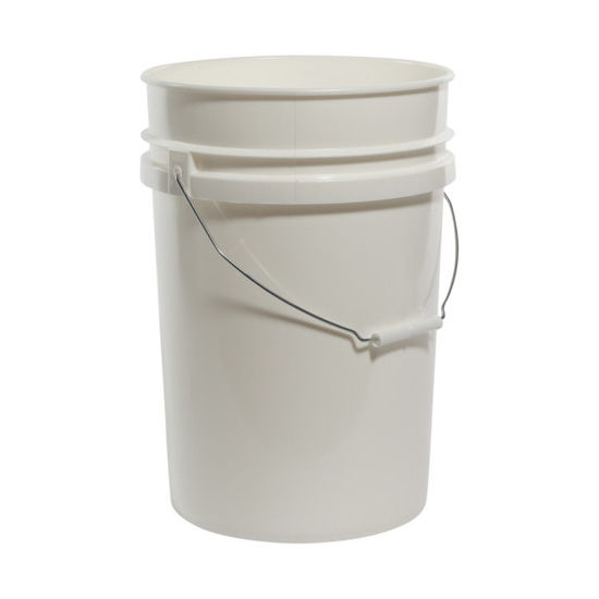 6 Gallon White HDPE Open Head Pail, UN Rated. Pipeline Packaging