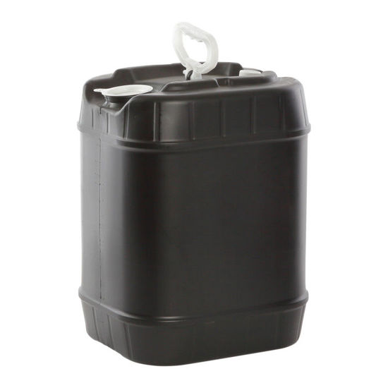 Picture of 5 Gallon Black HDPE Square Tight Head Pail, 63 mm & Closed Vent, UN Rated