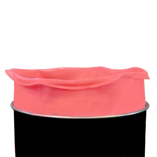 Picture of 55 GALLON 15 MIL LDPE ANTI-STATIC, PINK, PLEATED DRUM LINER