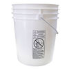 Picture of 5 GALLON WHITE HDPE OPEN HEAD PAIL, 25% PCR, W/ METAL HANDLE AND PLASTIC GRIP