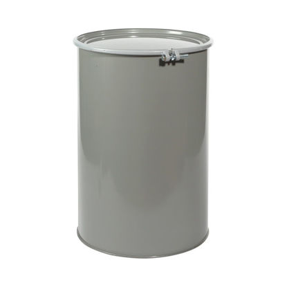 Picture of 55 Gallon Gray Steel Open Head Drum, Rust Inhibited w/ Plain Cover