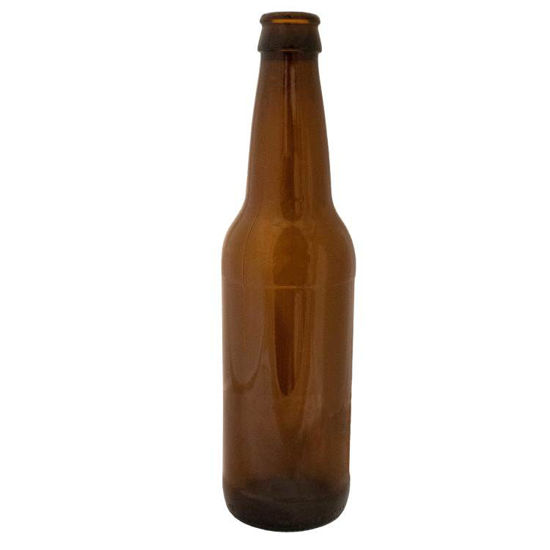 12 oz Amber Glass Long Neck Beer Bottle. Pipeline Packaging