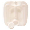 Picture of 5 Gallon Natural Plastic Rectangle Tight Head Pail, 6 TPI, 70 mm TE Fittings, Vent, Integrated Handle, UN Rated