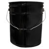 Picture of 5 Gallon Black Open Head Steel Pail, 3.5" Double Bead, 2 Coat Lining Buff Expoxy Phenolic, UN Rated