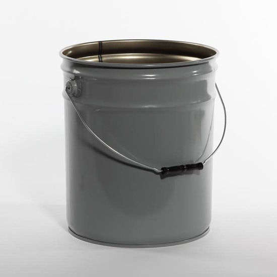 Picture of 5 Gallon Gray Open Head Pail, Rust Inhibited, UN Rated