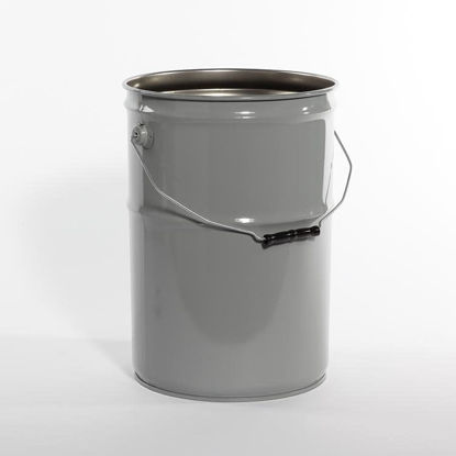 Picture of 6.5 Gallon Gray Open Head Pail, Rust Inhibited, UN Rated