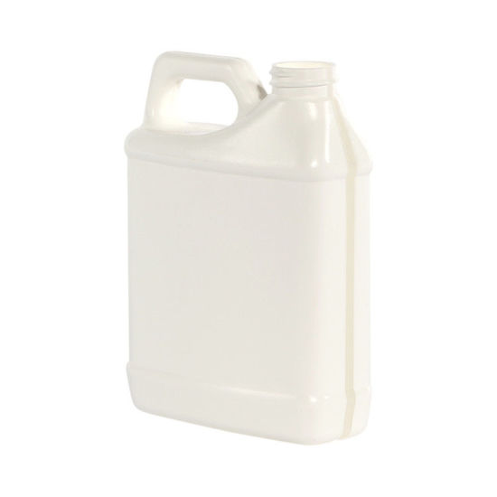 Picture of 16 oz White HDPE F-Style, 28-410, 43 Gram, w/ View Stripe