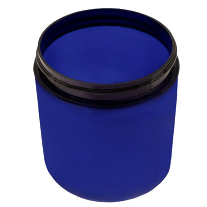 Picture of 8 Oz Cobalt Blue PET Wide Mouth Jar,  70-400 Neck Finish