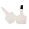 Picture of 28-410 Natural LDPE Yorker Cap, No Hole, w/ Regular Black Tip