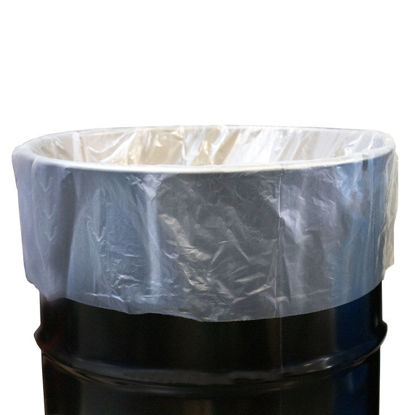 Picture of 55-Gallon 3 MIL Drum Liner, 38X63, TRIPLE X