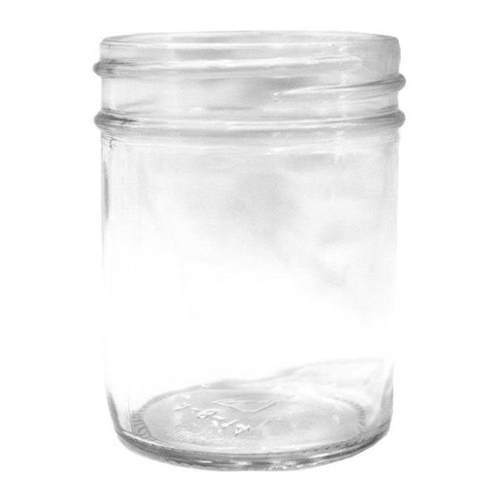 Picture of 8 oz Flint Glass Jelly Jar, Neck Finsih 70-450, 12 per Case