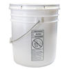 Picture of 5 Gallon White HDPE Straight Side Pail, W/ White Cover, UN Rated, Anti Static