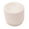 Picture of 8 oz White PP/PS Round Wide Mouth Jar, Neck Finish 83-400, Double Wall
