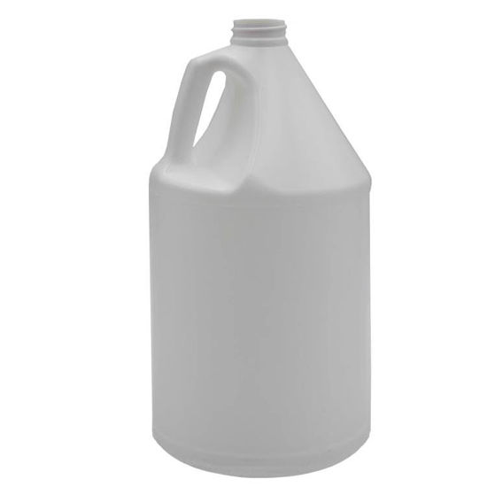 Picture of 128 oz, (1-Gallon) White HDPE Industrial Round, 38-400, 4X1, 130 Gram, Kraft Box, UN Rated