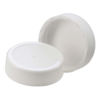 Picture of 38-400 White PP Matte Top, Ribbed Sides Cap Screw Cap w/ SureSeal Liner