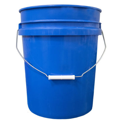 Picture of 5 Gallon Chevron Blue HDPE Open Head Pail, UN Rated