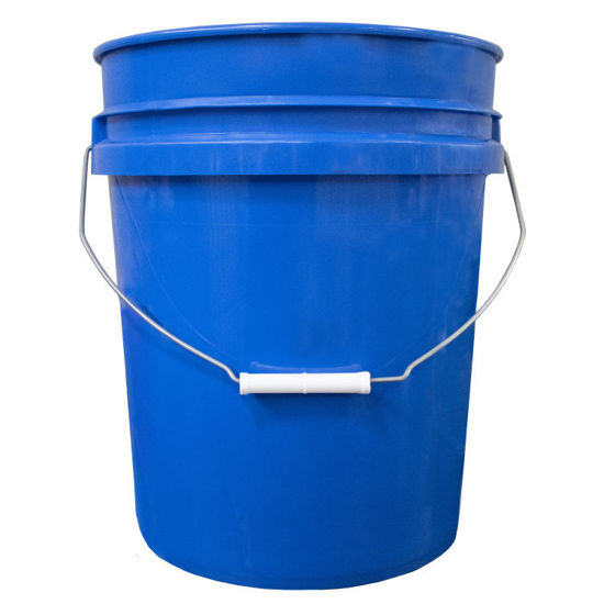 Picture of 5 Gallon Chevron Blue HDPE Open Head Pail, UN Rated