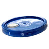 Picture of 3.5-6 Gallon Blue HDPE Cover All Plastic Spout Tear Tab