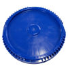 Picture of 7.7 Gallon Blue #300 HDPE Plastic Screw Top Cover, UN Rated w/ Lite Latch