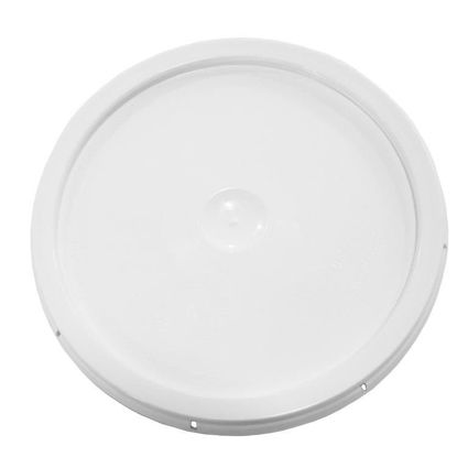 Picture of 2 Gallon White HDPE Cover w/ Tear Tab, UN Rated