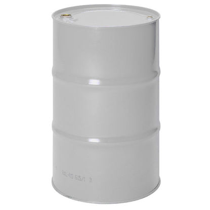 Picture of 55 Gallon White Tight Head Drum, Unlined w/ 2" & 3/4" Rieke Fittings, UN Rated