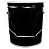 Picture of 2 Gallon Black Inhibited Steel Open Head Pail, Single Bead, UN Rated