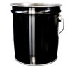 Picture of 2 Gallon Black Inhibited Steel Open Head Pail, Single Bead, UN Rated