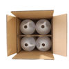 Picture of 128 oz Natural HDPE Industrial Round, 38-400, 4x1, 130 Gram, Electro Static Treated, Kraft Box, UN Rated