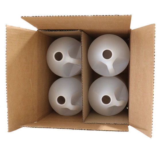 Picture of 128 oz (1-Gallon) Natural HDPE Industrial Round, 38-400, 4x1, 120 Gram, Kraft Box