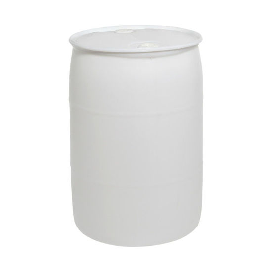 Picture of 55 Gallon Natural Plastic Tight Head Drum w/ 2" and 2" Fittings, UN Rated