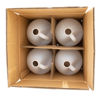Picture of 128 oz (1-Gallon) Natural HDPE Industrial Round, 38-400, 4x1, 4G Pack, Kraft Box, UN Rated