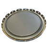 Picture of 2.5-7 Gallon Gray Inhibited Steel Open Head Lug Cover, UN Rated, Flow in Gasket, 24 Gauge