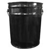 Picture of 5-Gallon Black Rust Inhibited Steel Open Head Pail, Double Bead, UN Rated
