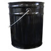 Picture of 5-Gallon Black Rust Inhibited Steel Open Head Pail, Double Bead, UN Rated