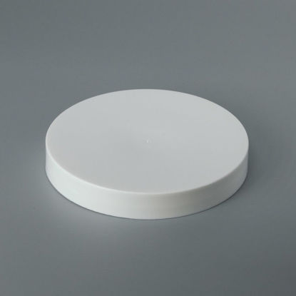 Picture of 110-400 White PP Smooth Top, Smooth Sides Cap with FS5-4/C1S.008 (Heat Seal for PE)